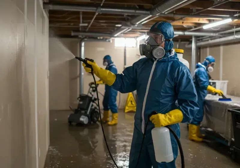 Basement Sanitization and Antimicrobial Treatment process in Duval County, TX